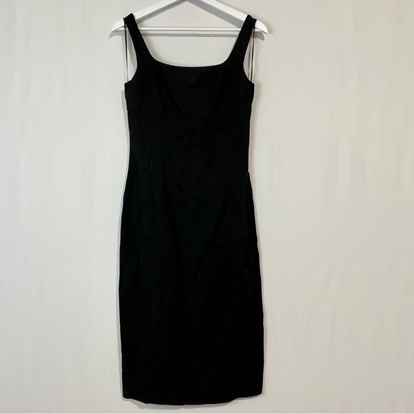 Cooper St Women’s Follow Me Sleeveless Linen Blend Midi Sheath Dress Black NWOT - Picture 1 of 8